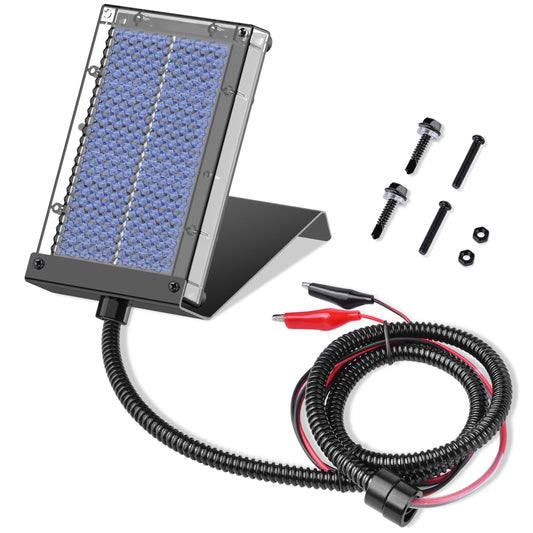 Solar Power Charger for Outdoor Deer Feeder with Mounting Bracket