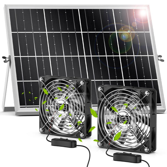 Eco Breeze Solar Fan for Outdoor Use