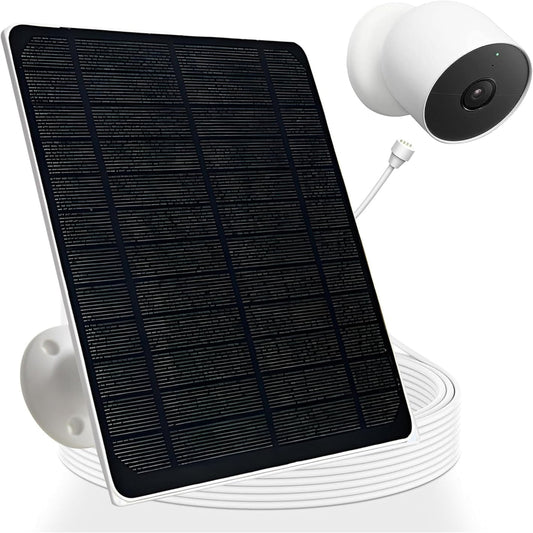Smart Solar Panel with Charging Alert Light for Google Nest Camera