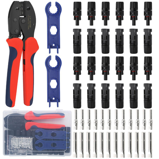 Solar Crimping Tool Kit with Connectors and Wrenches
