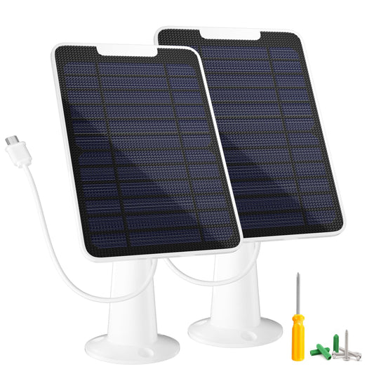 Continuous Solar Charger for SimpliSafe Outdoor Camera with Mounting Kit