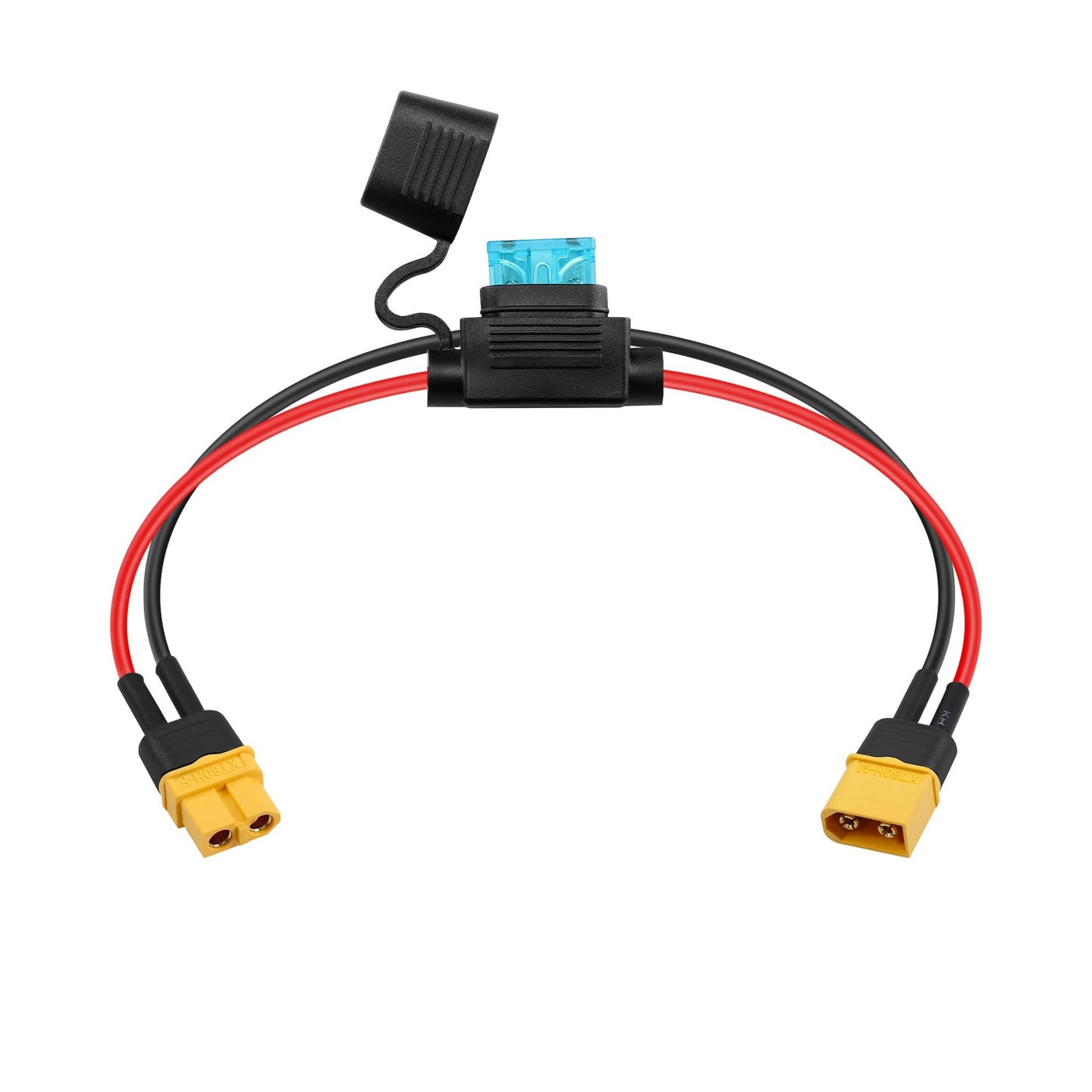 XT60 Power Extension Cable 14AWG with 15A Fuse for Drone LiPo Battery