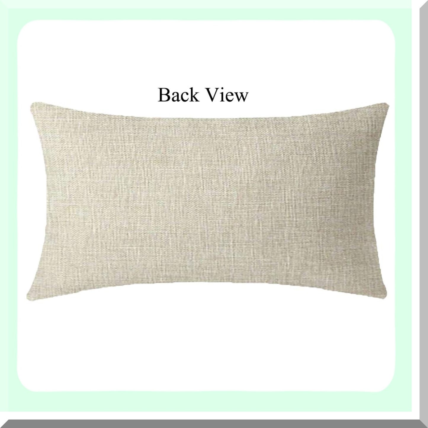 Horrific Pumpkin Black Background Decorative Pillow Cover - Cotton Linen Throw Cushion Case for Couch - Smilyard 12x20 Inch Lumbar Pillow