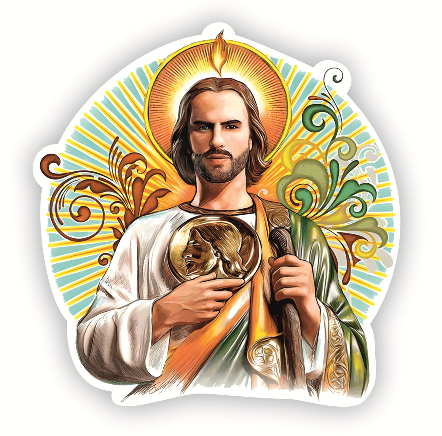 Saint Jude Thaddeus Vinyl Decal for Car and Laptop