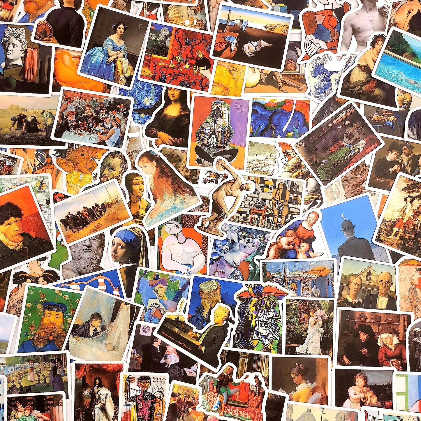 104 Art Painting Sticker Pack for Laptop Phone Water Bottles Bike
