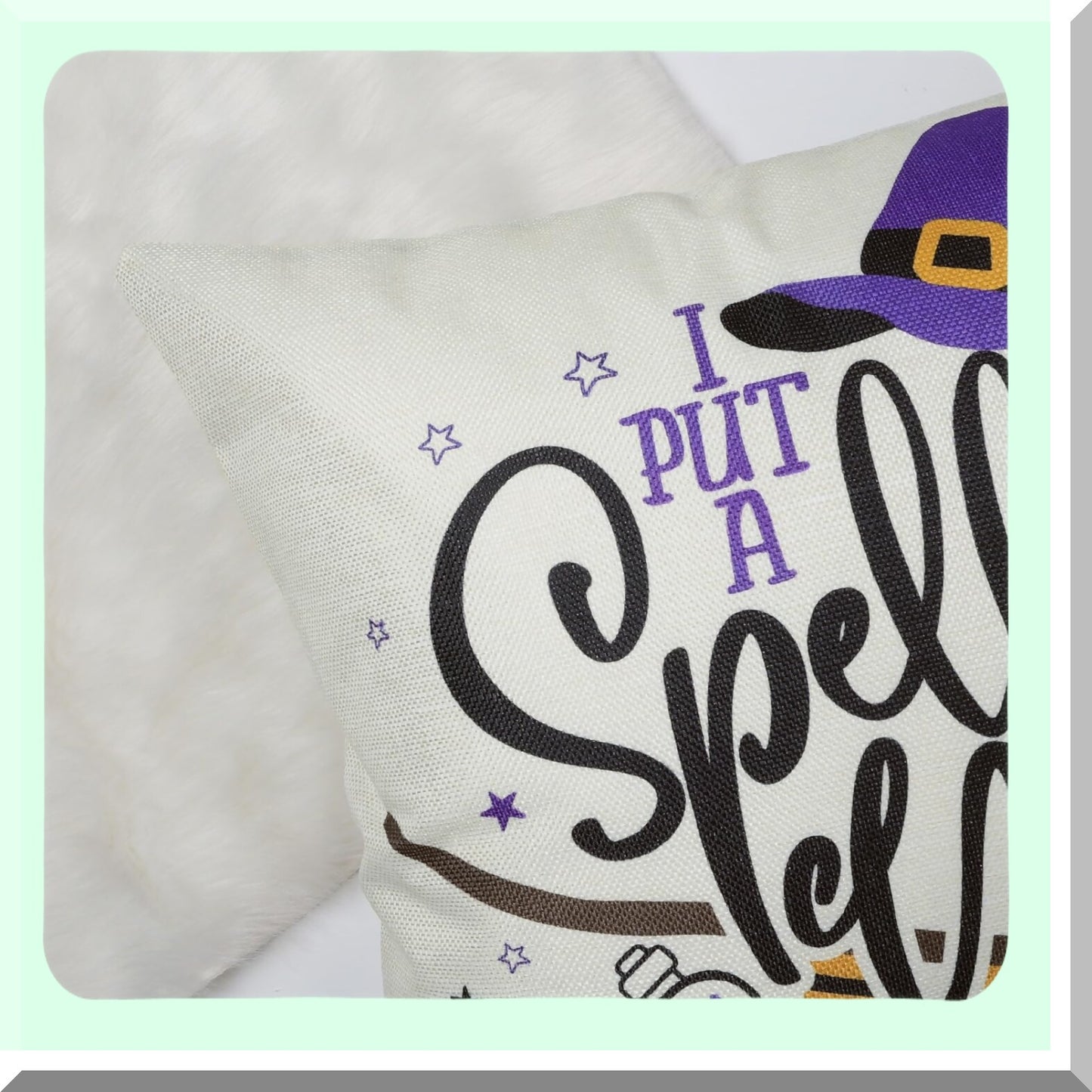 Halloween Spirit Pillow Covers - Set of 4 Decorative Throw Pillow Covers 18x18 Inch with Pumpkin, Gnome, Ghost, and Boo Designs for Sofa and Bed Decor