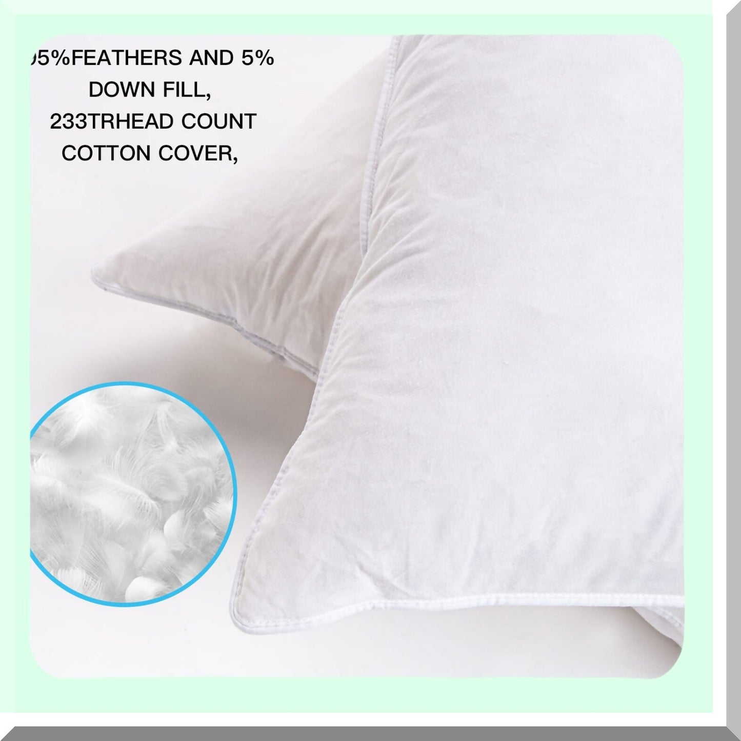 Luxury Plush Pillow Set - 16x16 Inch Indoor Decorative Sofa Cushions - Soft Down Bed Pillows for Couch - Set of 2 Cozy Inserts