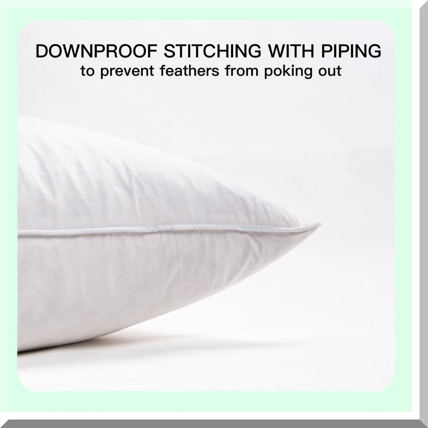 Luxury Plush Pillow Set - 16x16 Inch Indoor Decorative Sofa Cushions - Soft Down Bed Pillows for Couch - Set of 2 Cozy Inserts