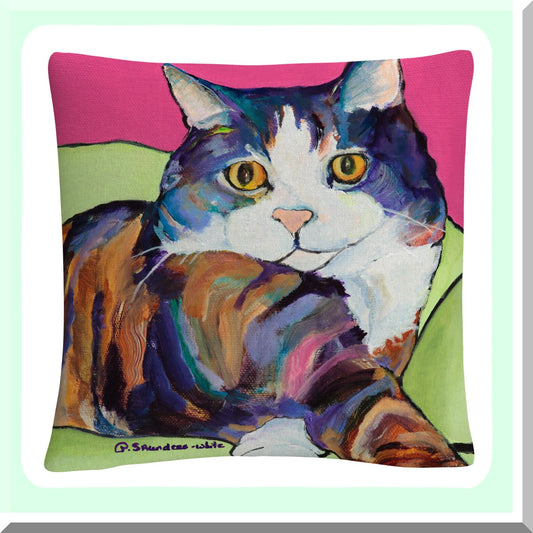 Colorful Comfort Cushion - 16" X 16" Decorative Throw Pillow