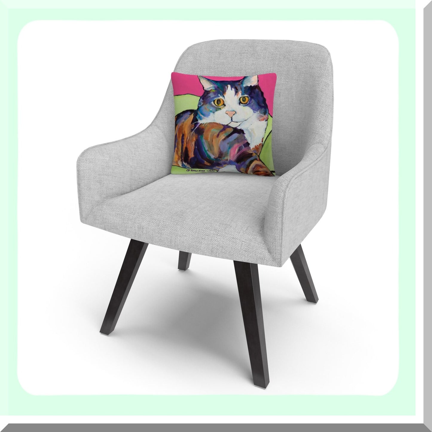 Colorful Comfort Cushion - 16" X 16" Decorative Throw Pillow