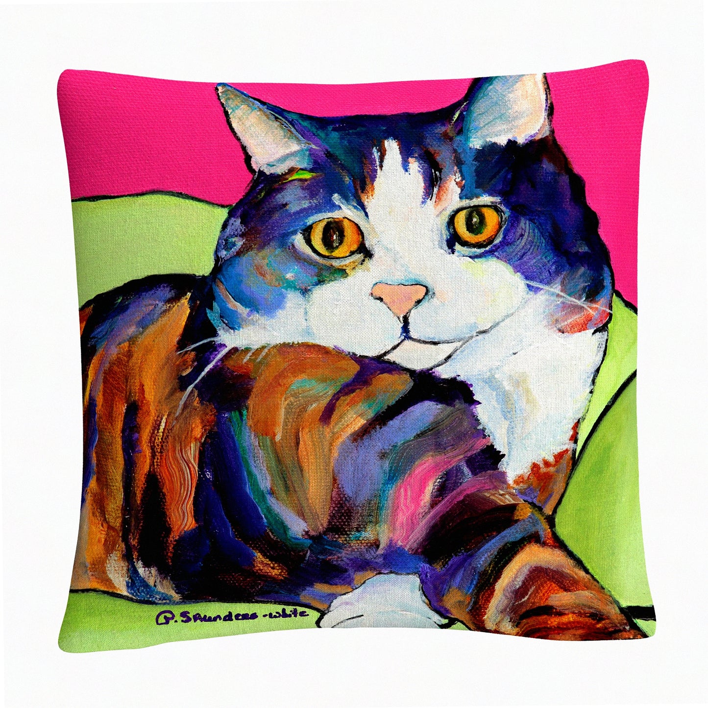 Colorful Comfort Cushion - 16" X 16" Decorative Throw Pillow
