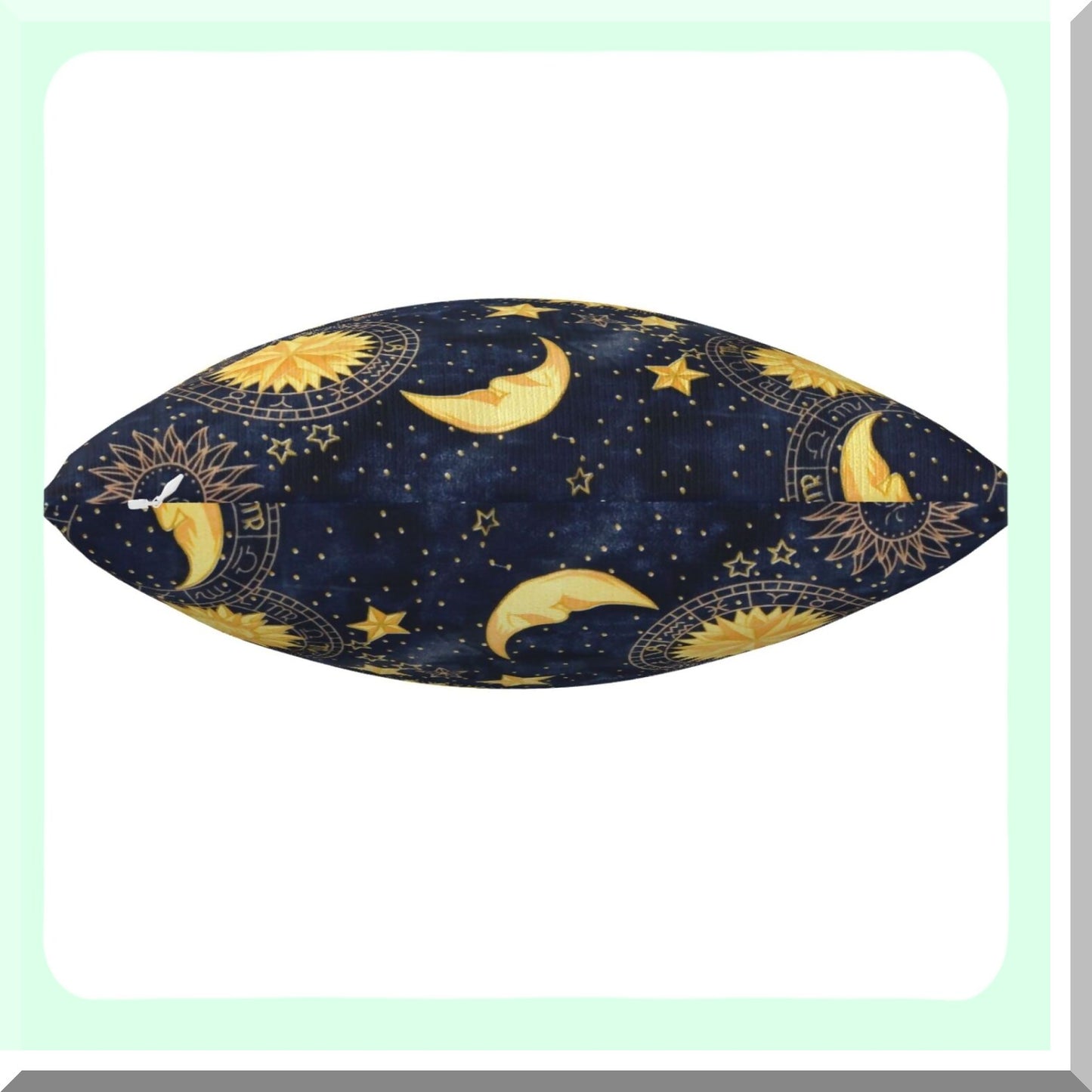Fantasy Universe Starry Sky Pillow Covers - Golden Stars Moon Sun Face Vintage Design Square Pillowcases for Home Decor Sofa Car Bedroom 18x18inch