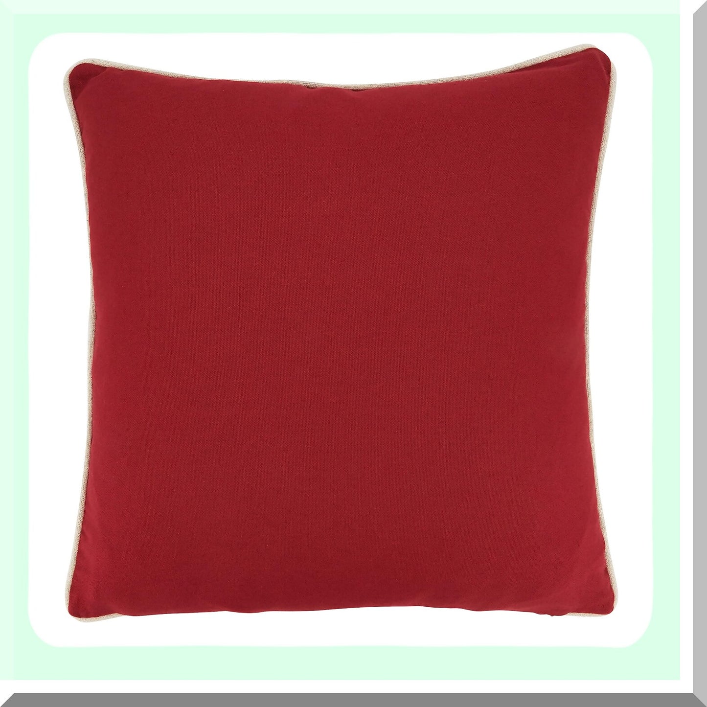 Festive Holiday Trees Cushion Cover, Christmas Decor, Red, 18" - Cozy Winter Home Accent for Living Room, Sofa, Bedroom - Seasonal Decor Pillow Case