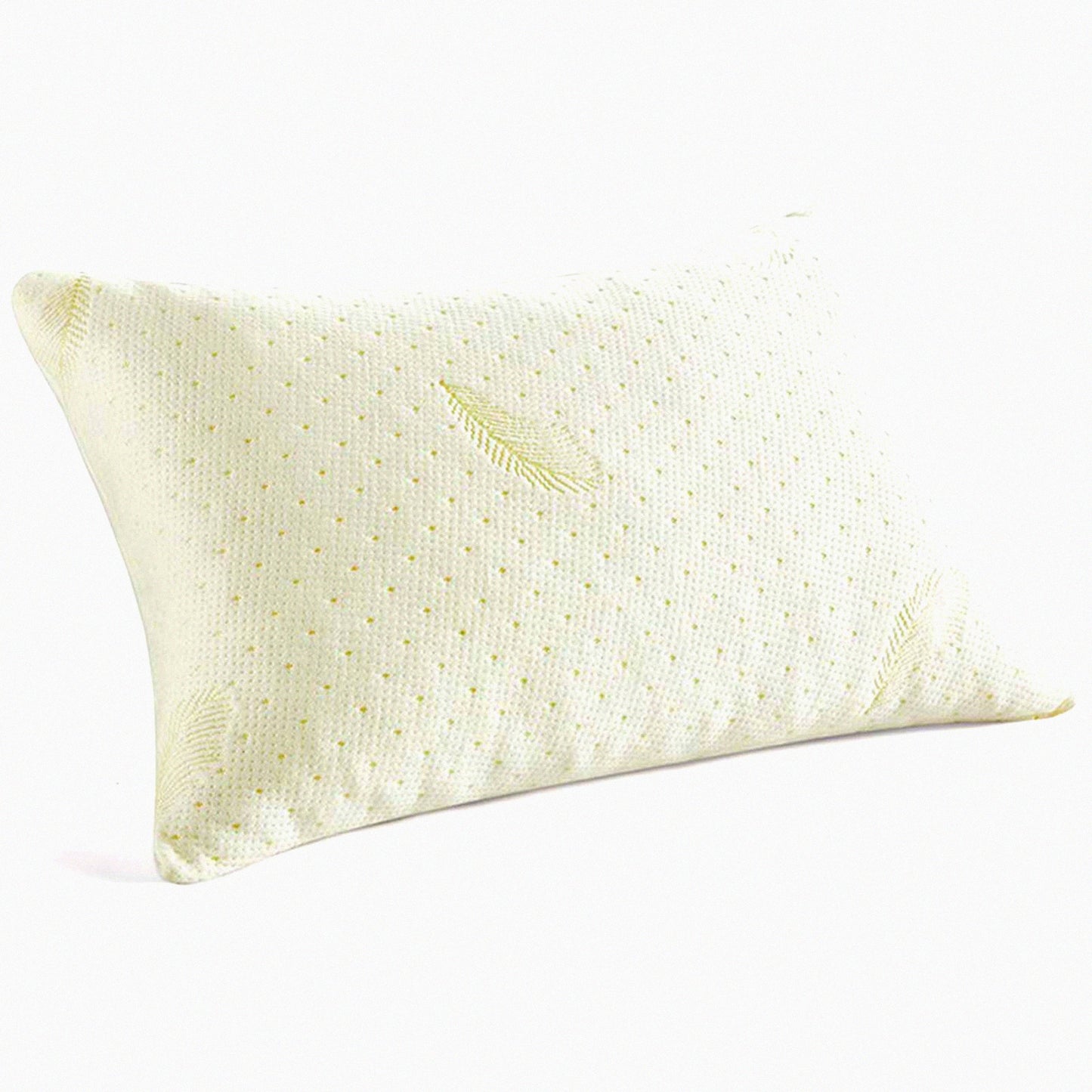 CoolBreeze Memory Foam Pillow - Standard Size, Breathable Cooling Shredded Memory Foam Bed Pillow with Zipper Removable and Washable Bamboo Cover