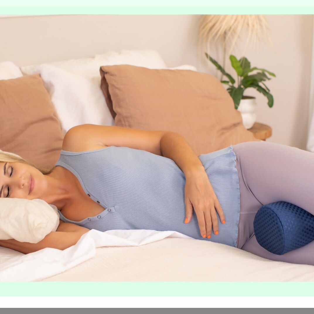 OrthoRelief Memory Foam Neck Roll Pillow - Round Contoured Design for Neck and Shoulder Support, Pain Relief and Pressure Reduction. Ideal for Sleeping.