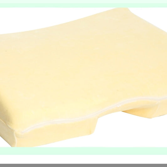 ComfortCloud ArmTunnel Memory Foam Pillow - 3.5" Thick Neck Pain Relief Bed Pillow for Side and Stomach Sleepers - Cream Color