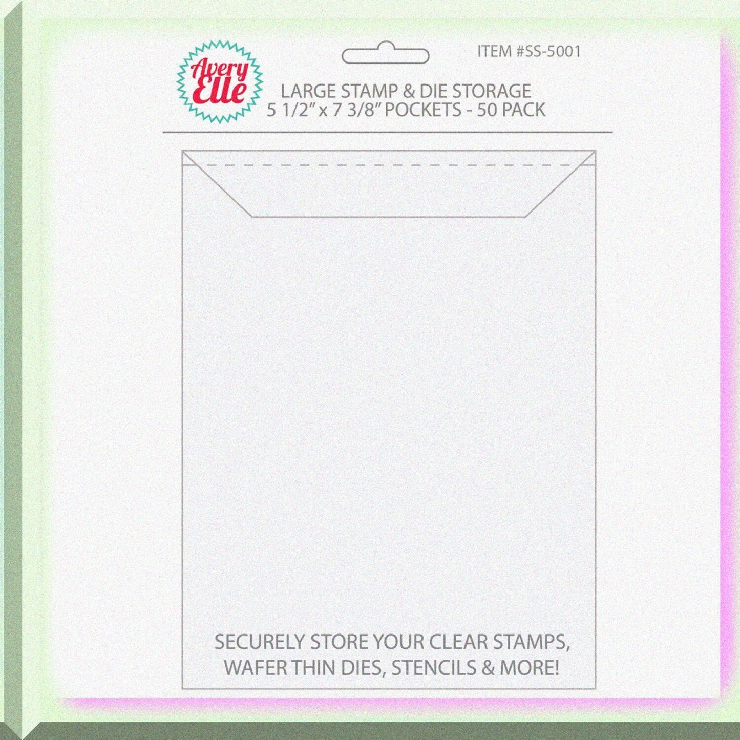 Stamp and Die Storage Pockets 50 Pack Large 5 x 7 3/8"