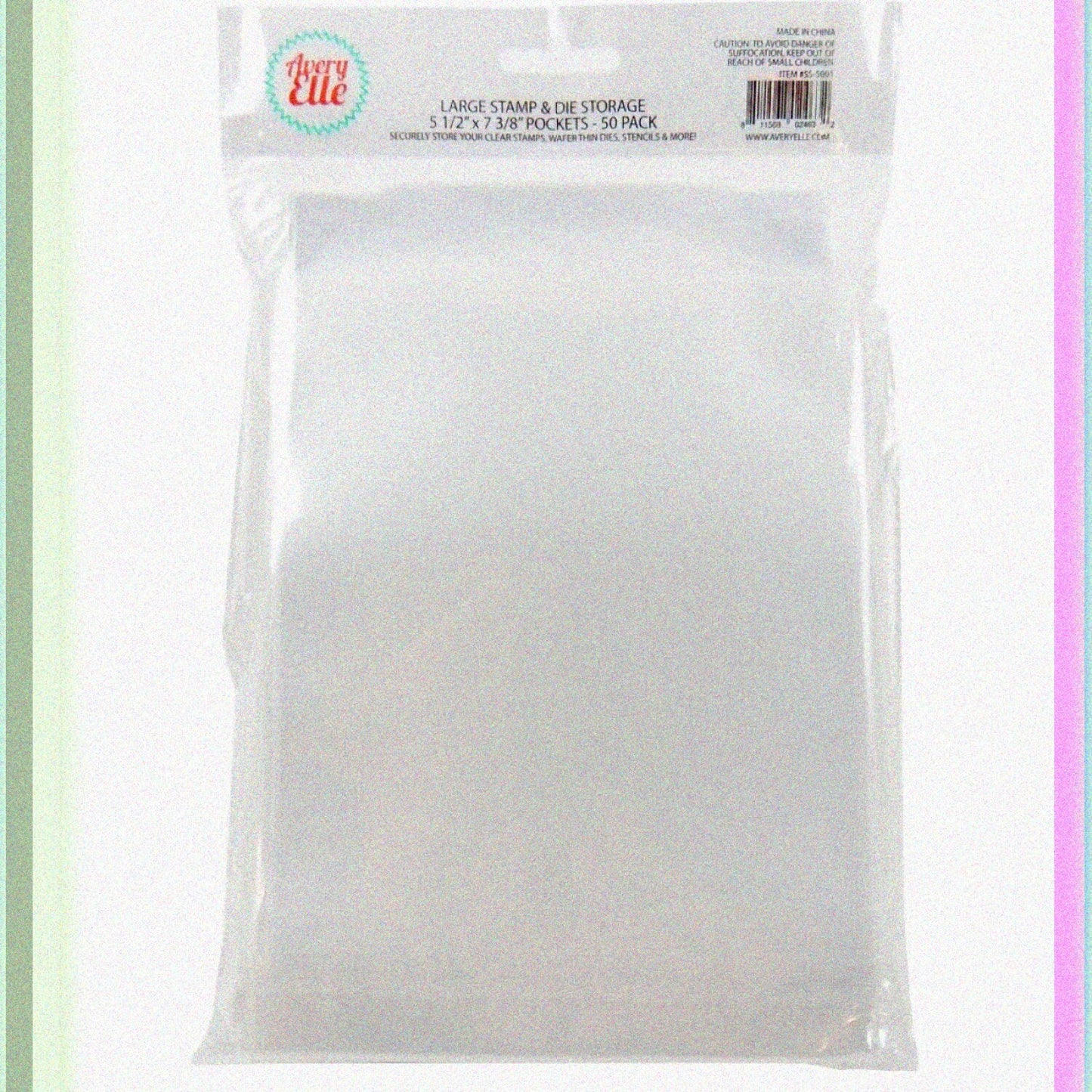 Stamp and Die Storage Pockets 50 Pack Large 5 x 7 3/8"