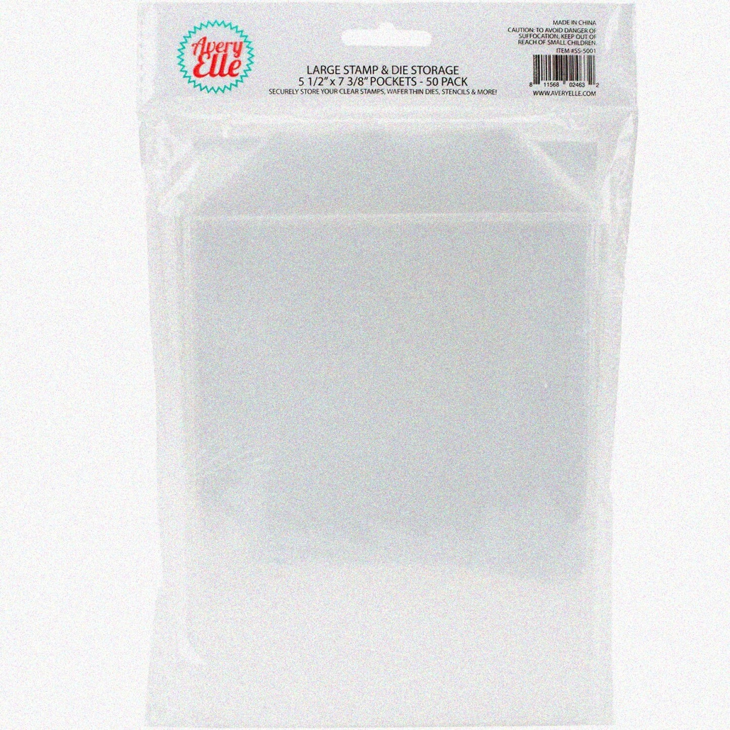 Stamp and Die Storage Pockets 50 Pack Large 5 x 7 3/8"