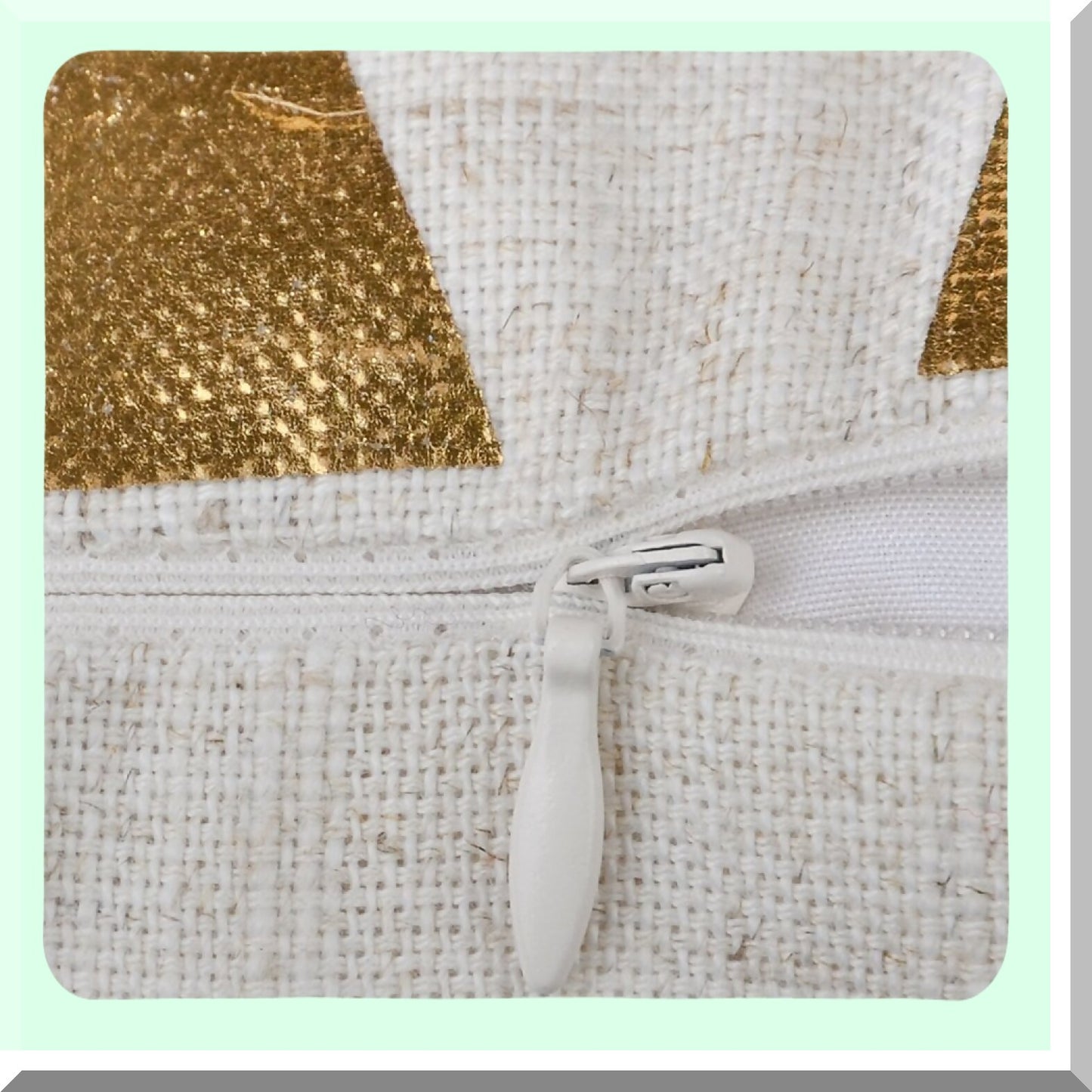 Gold Starry Tree Linen Pillowcase - Xmas Accent Cushion for Farmhouse Bedroom & Living Room Decor - 18x18 Inch Beige Throw Pillow Cover