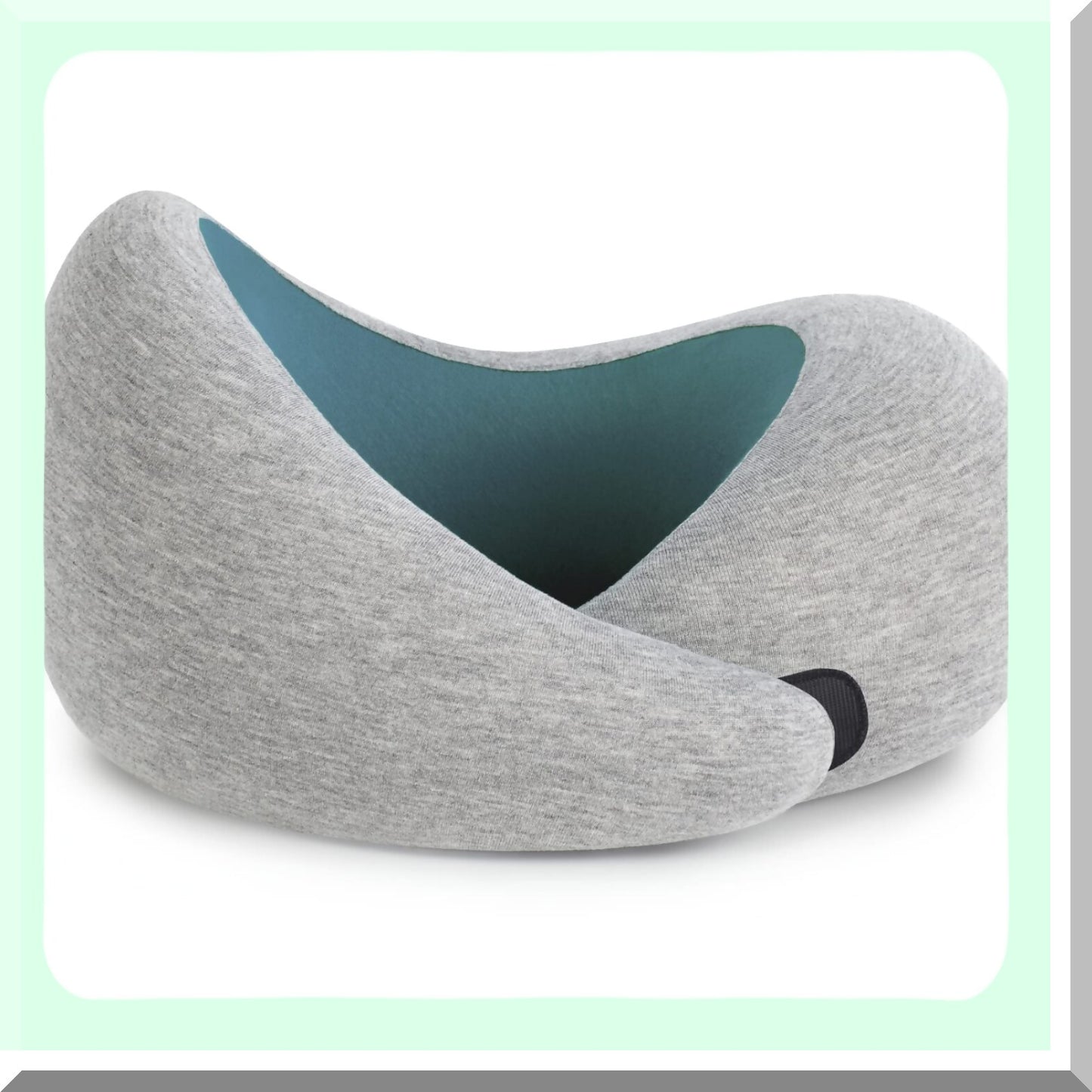 MemoryFoam Travel Neck Pillow - 360 Ergonomic Design with Asymmetrical Sides, Washable Modal Cover & Travel Bag - Premium Comfort for On-the-Go