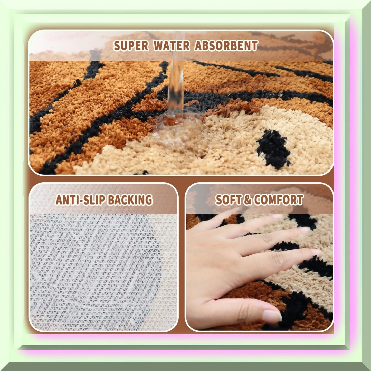 Highland Cow Rug Bathroom Floor Mat