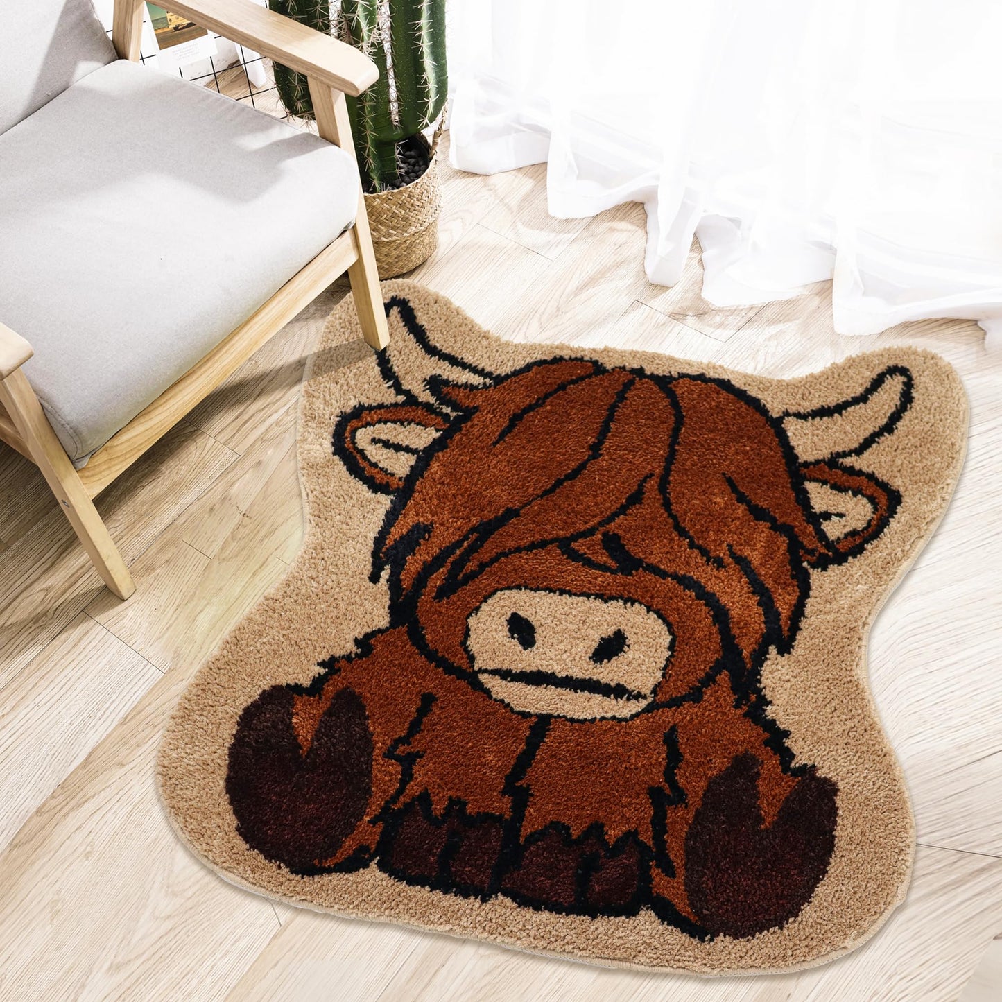 Highland Cow Rug Bathroom Floor Mat