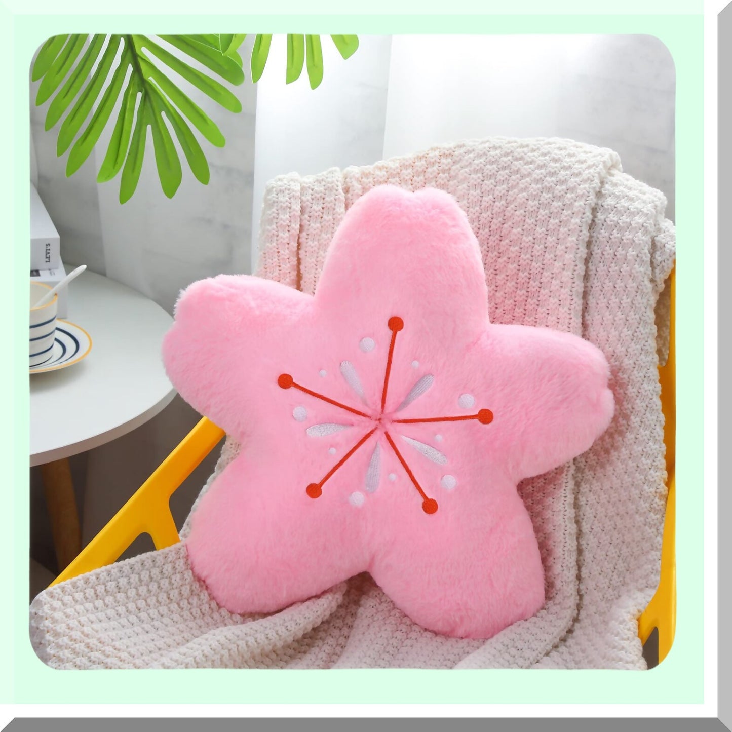 Cherry Blossom Dream Pillow Set - Aesthetic Flower Throw Pillows for Bedroom, Car, Sofa & Couch - Kawaii Sakura Floor Cushions - Pink Decor