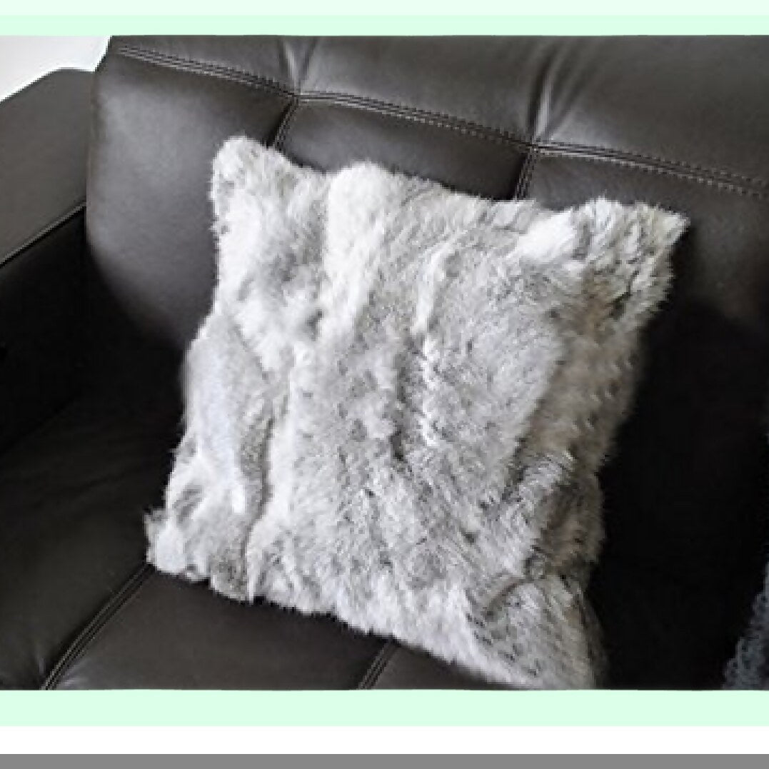 Cozy Bunny Pillowcase Set - Decorative Soft Rabbit Cushion Cover for Home Living Room Bedroom - Throw Pillow Covers Case 18" 18"