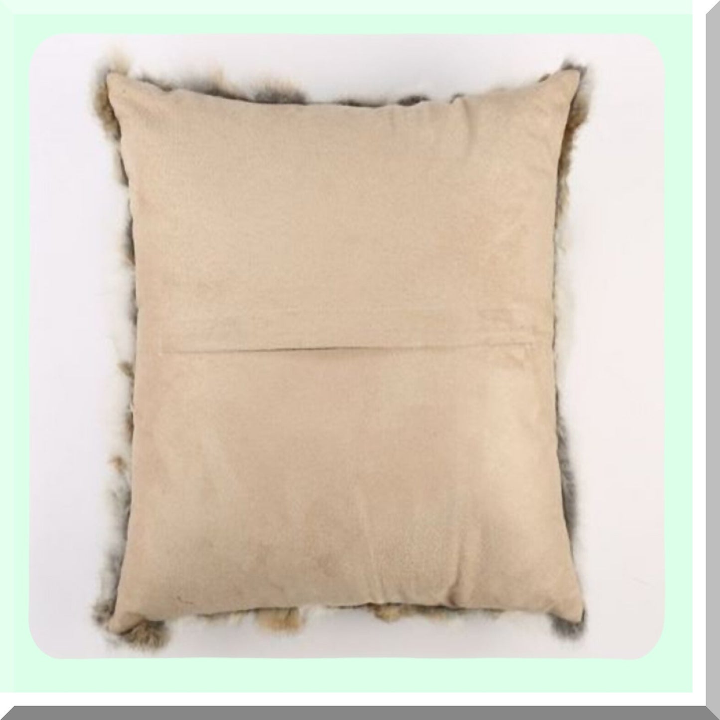 Cozy Bunny Pillowcase Set - Decorative Soft Rabbit Cushion Cover for Home Living Room Bedroom - Throw Pillow Covers Case 18" 18"