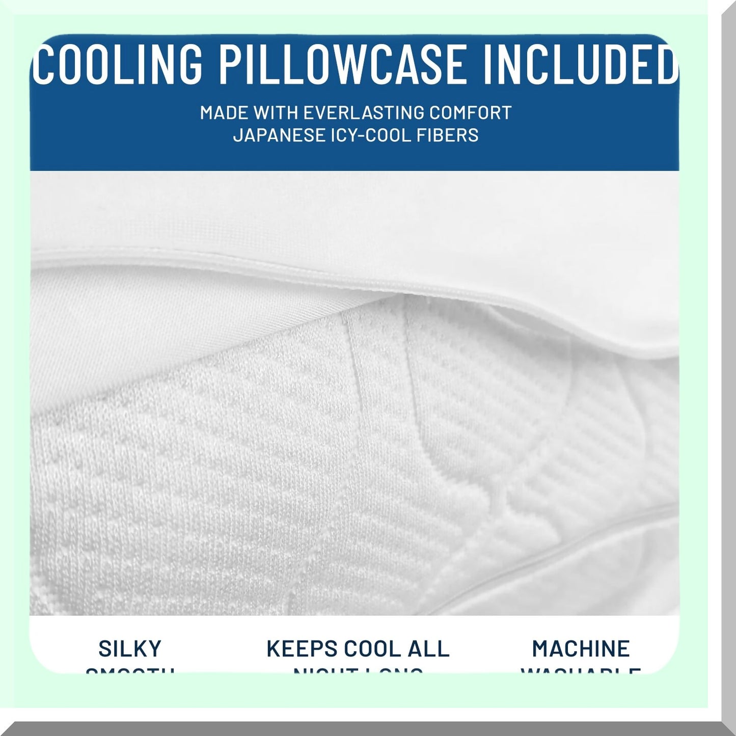 CoolMax Memory Foam Adjustable Loft Pillows - Hypoallergenic Cooling Fiber Case - Side Sleeper Queen Pillows - 2X Cooling Power