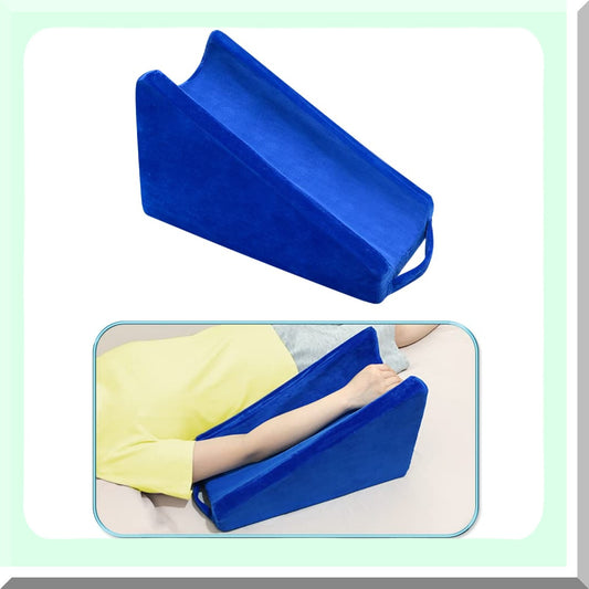 ElevateEase Arm Support Pillow - Medical Grade Wedge for Post-Surgery Recovery, Sleeping, Elbow Therapy, Hand Elevation, and Wrist Rehabilitation.