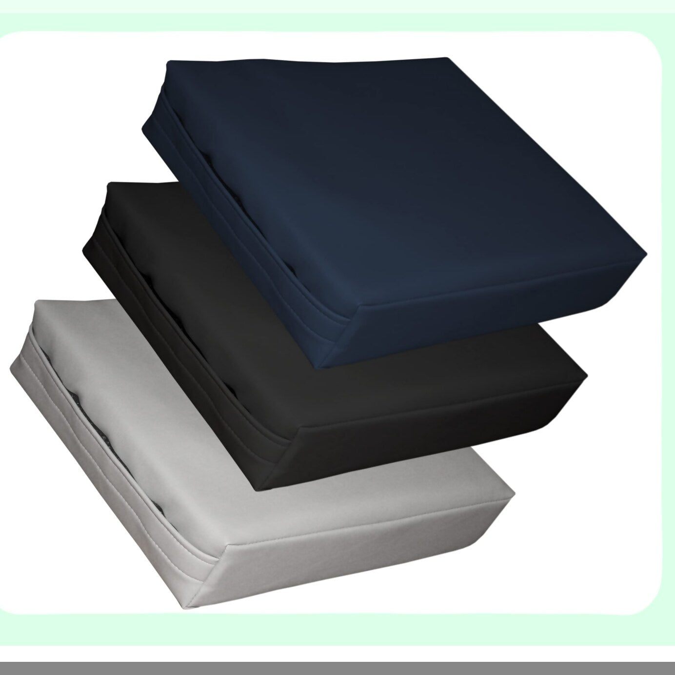 OrthoAlign 12x12x3 - Premium Body Positioning Black Square Bolster - Supportive Cushion for Proper Alignment and Comfort - Ideal for Yoga and Physical Therapy