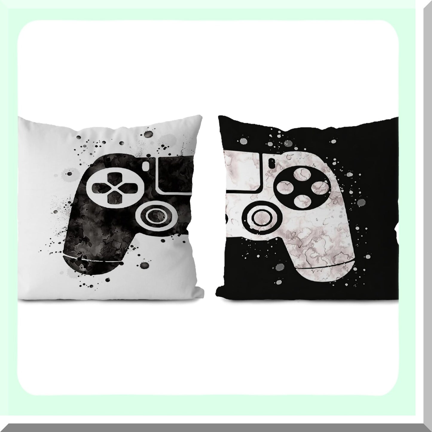 Ultimate Gamer Room Pillow Covers - Set of 2 | Gaming Decor for Boys | Gamer Gifts | 18x18 Gamer Pillow Covers | Throw Pillow Covers for Boys Room