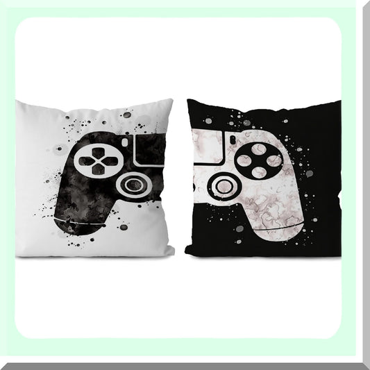 Ultimate Gamer Room Pillow Covers - Set of 2 | Gaming Decor for Boys | Gamer Gifts | 18x18 Gamer Pillow Covers | Throw Pillow Covers for Boys Room