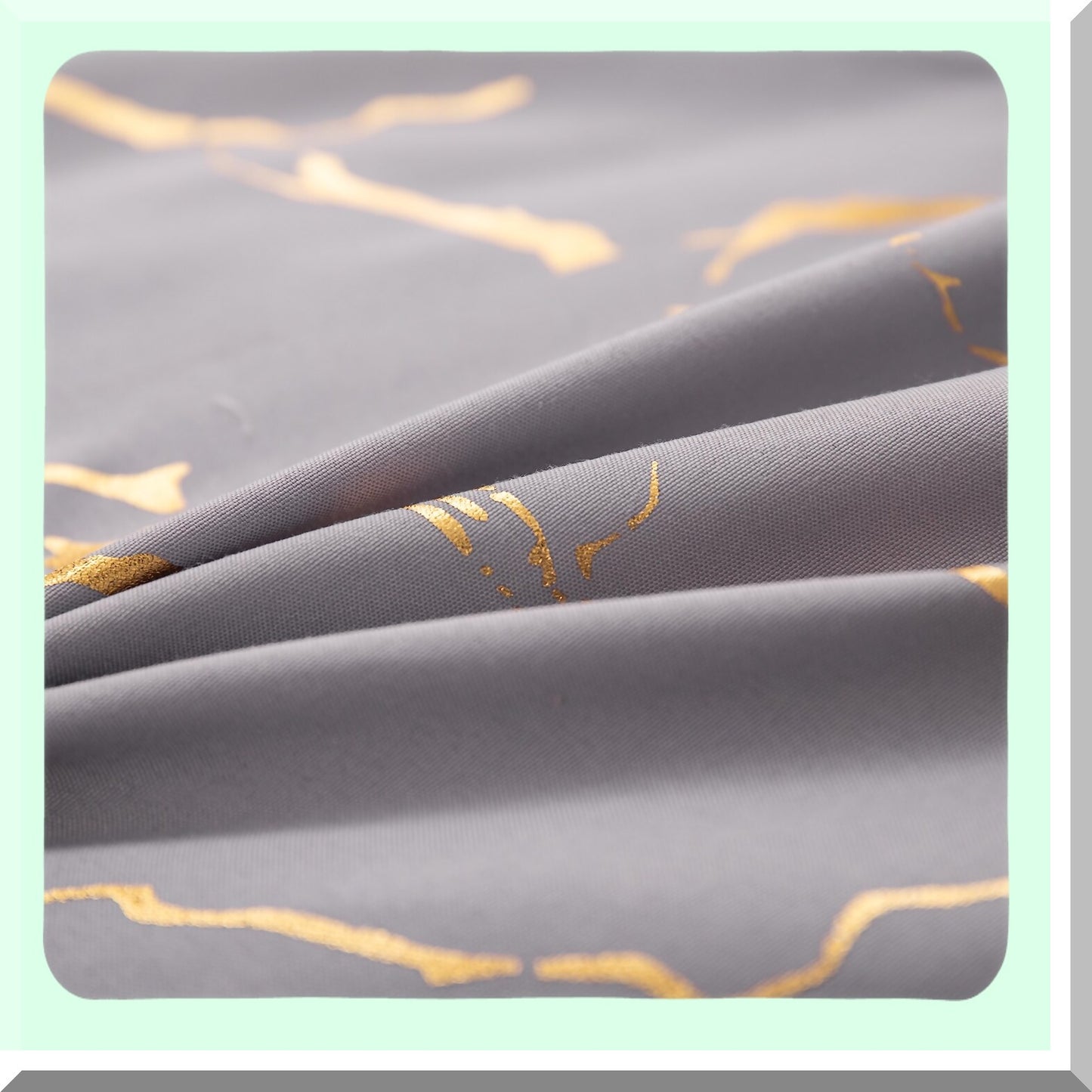 Marble Gold Grey Queen Comforter Set - Luxury 3 Piece Bedding Ensemble for Men and Women - Soft Gray Comforter with 2 Pillowcases - Queen Size