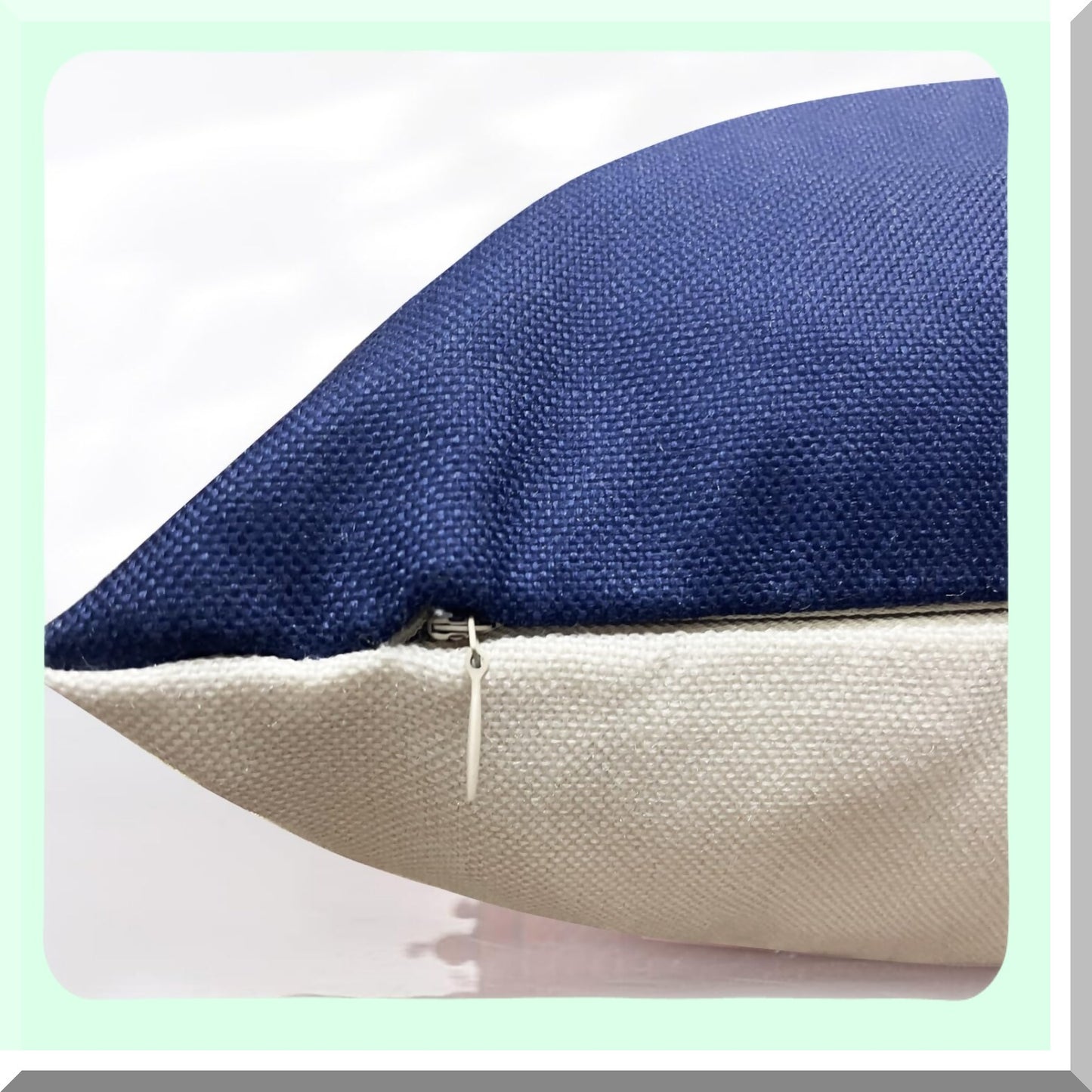 Blue Geometric Farmhouse Pillow Cover Set - 18x18 Inch Decorative Throw Pillow Covers for Couch, Sofa, Living Room, Bedroom, Car & Outdoor