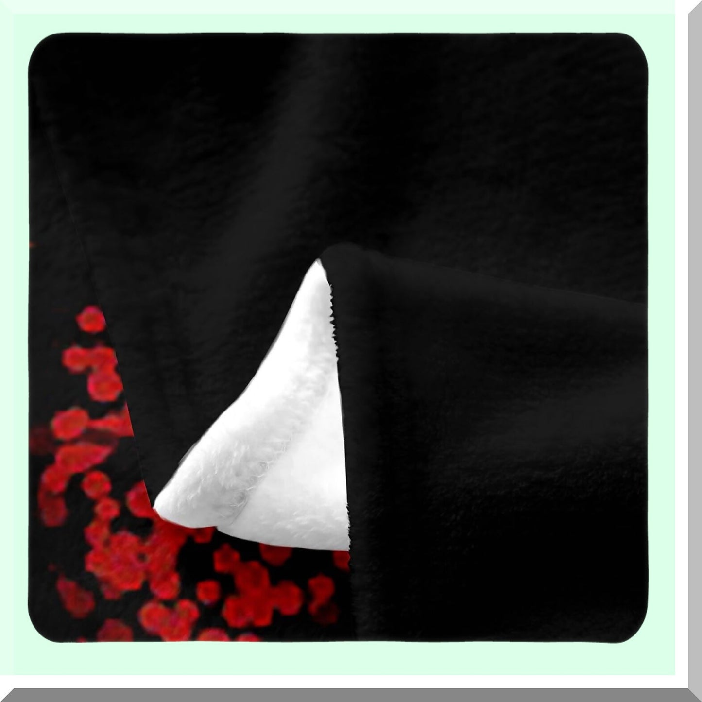 Romantic Red Lip Sherpa Fleece Blanket - Queen Size, 3D Mouth Print, Sparkle Sequins, Perfect Valentine's Day Gift for Women, Teens, and Kids