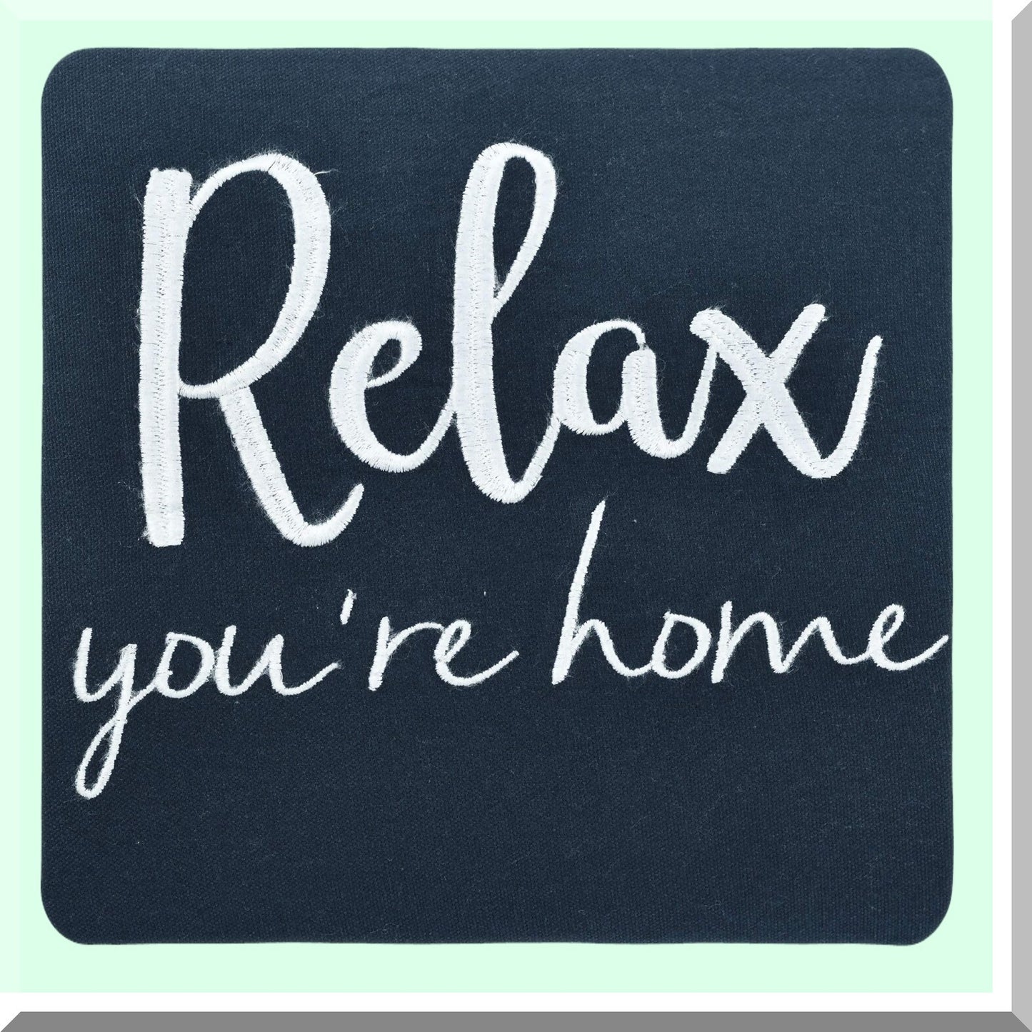 Navy Bliss Rectangle Pillow Cover - 20x13 Decorative Throw Pillow for Bed, Couch, Chair - Relaxing Home Decor Accent - Soft & Stylish Comfort