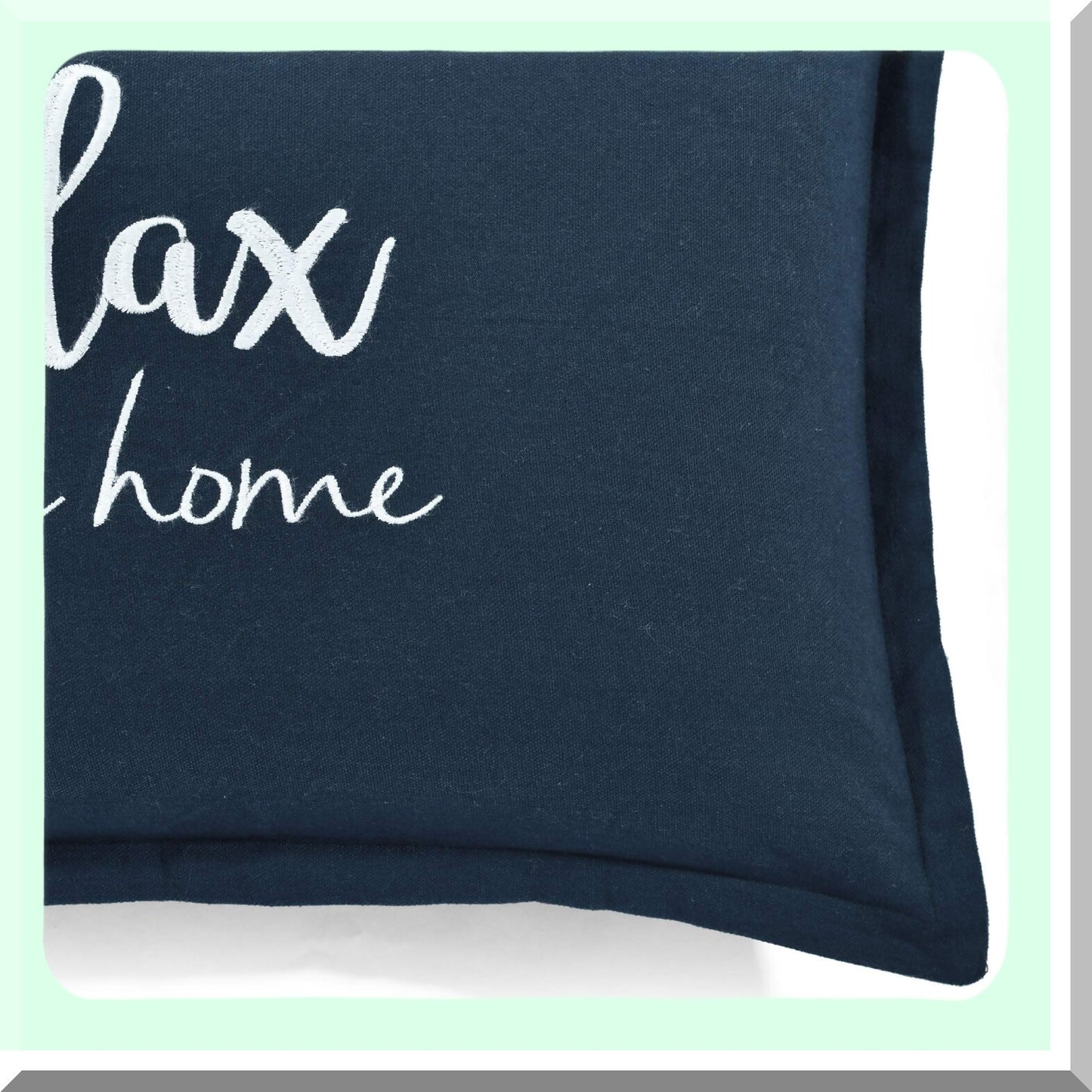 Navy Bliss Rectangle Pillow Cover - 20x13 Decorative Throw Pillow for Bed, Couch, Chair - Relaxing Home Decor Accent - Soft & Stylish Comfort