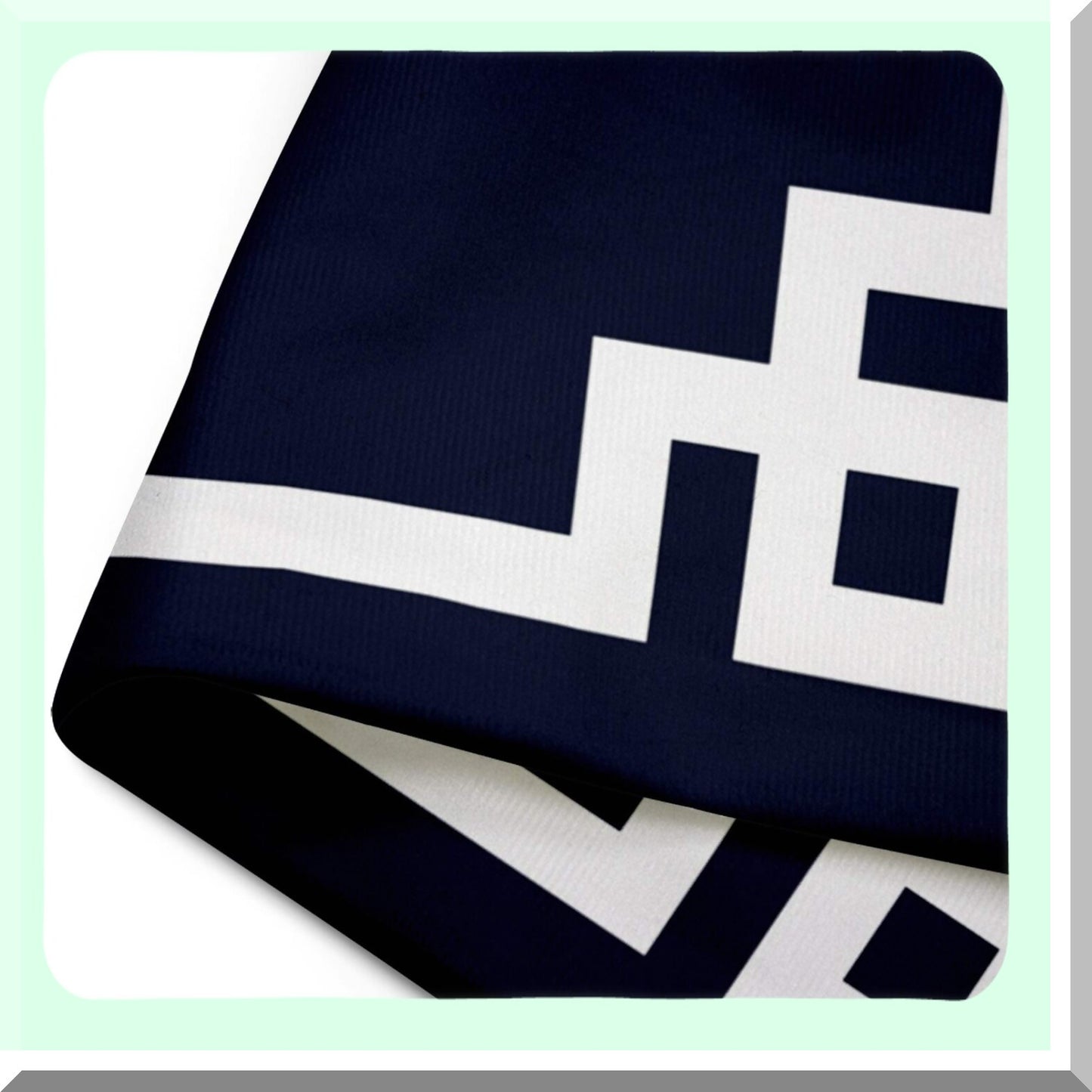 Navy Blue Greek Key Decorative Pillowcase - Preppy Girly Home Decor Square 20x20 Inch Throw Pillow Cover White Cute Pattern