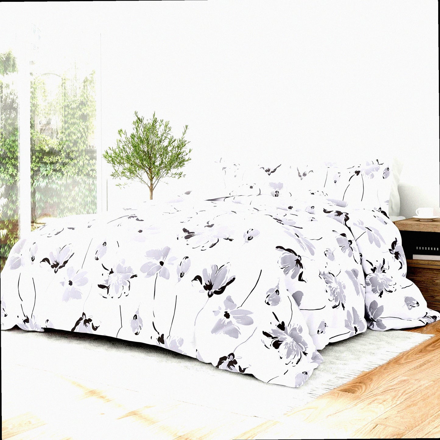 LuxurySoft Comforter Set - 3 Piece Down Alternative Bedding Bundle with 2 Pillow Shams - Lightweight & Cozy Bed Set for Ultimate Comfort & Style