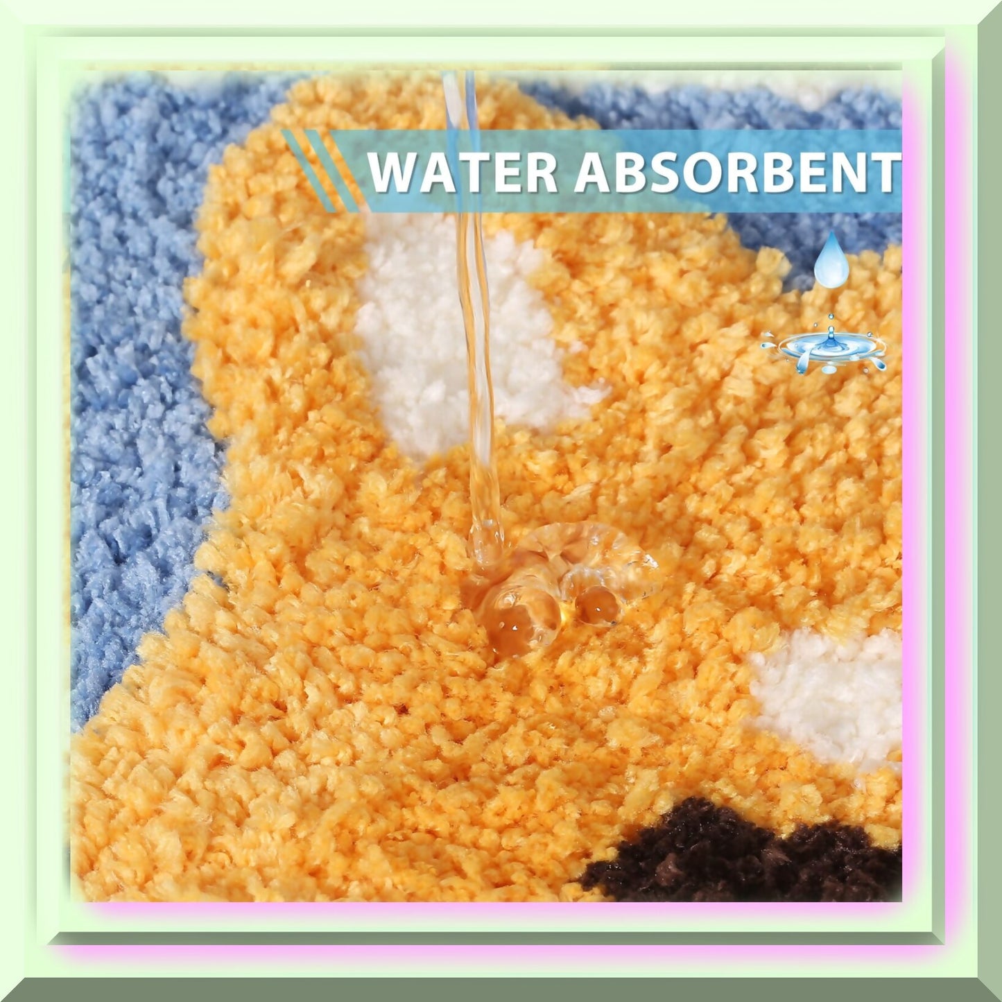 Shaggy Bathroom Rug 19.68"x31.49"
