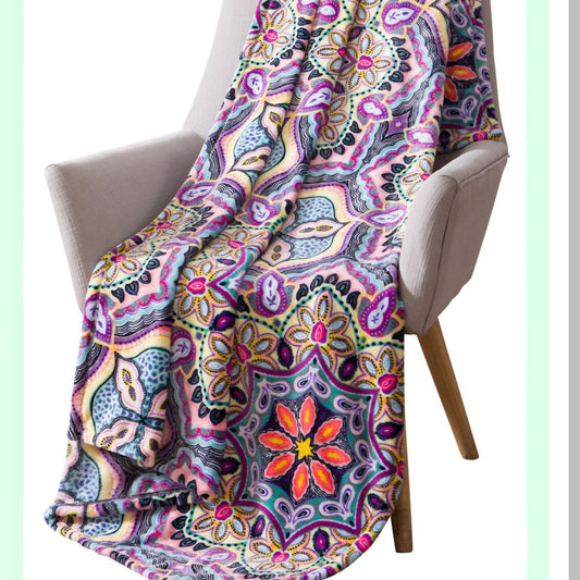 VelvetSoft Fleece Throw: Luxurious Plush Blanket for Bed or Couch, 50 x 70 inches