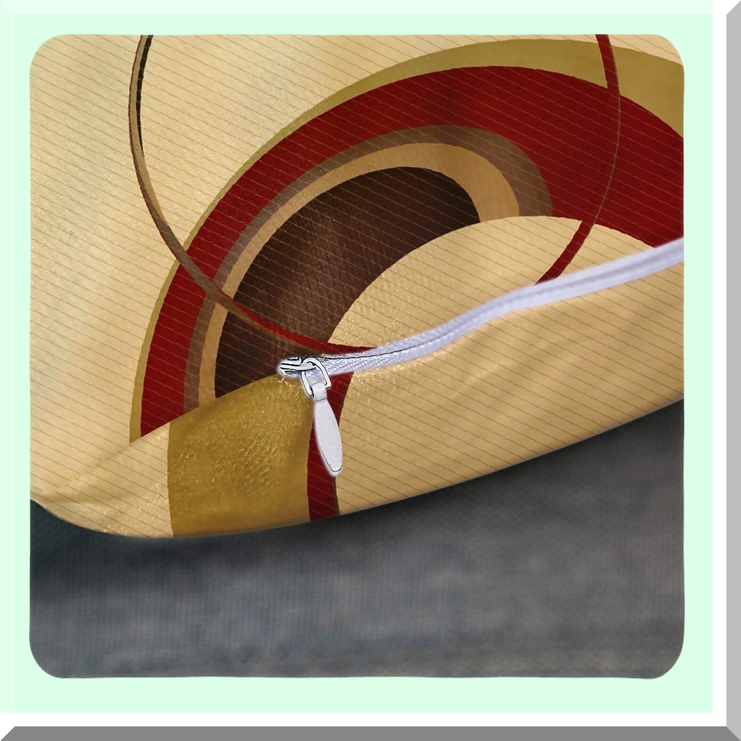 Bubble Burst Decorative Pillow Cover - Colorful Circle Design - Modern Tan Circles - Home Decor Square 18x18 Inch Pillowcase - Vibrant Bubbles Pattern