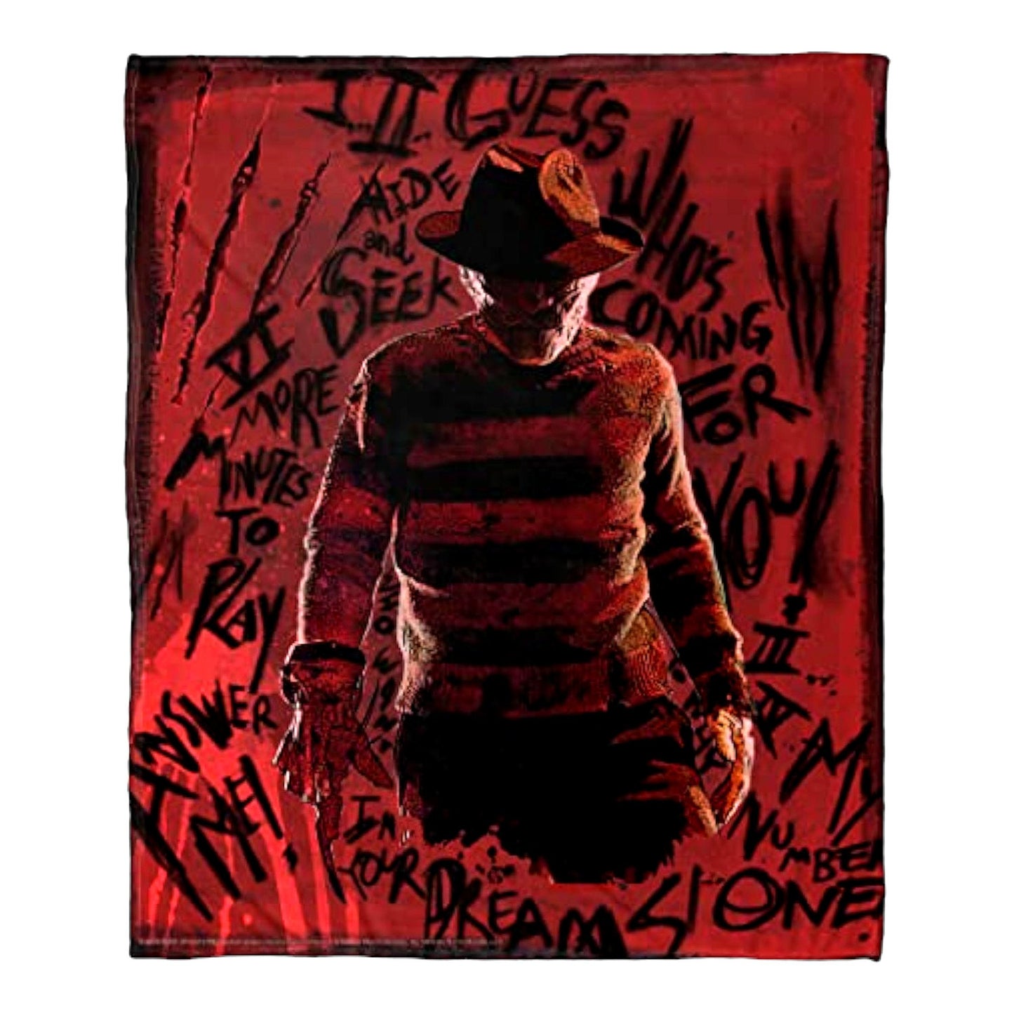Freddy's Claw Cozy Silk Touch Throw Blanket - 50" x 60" Nightmare on Elm Street Edition