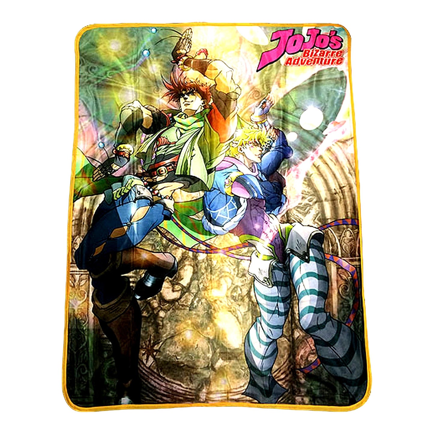 Epic Anime Adventure: JoJo's Bizarre Group Throw Blanket