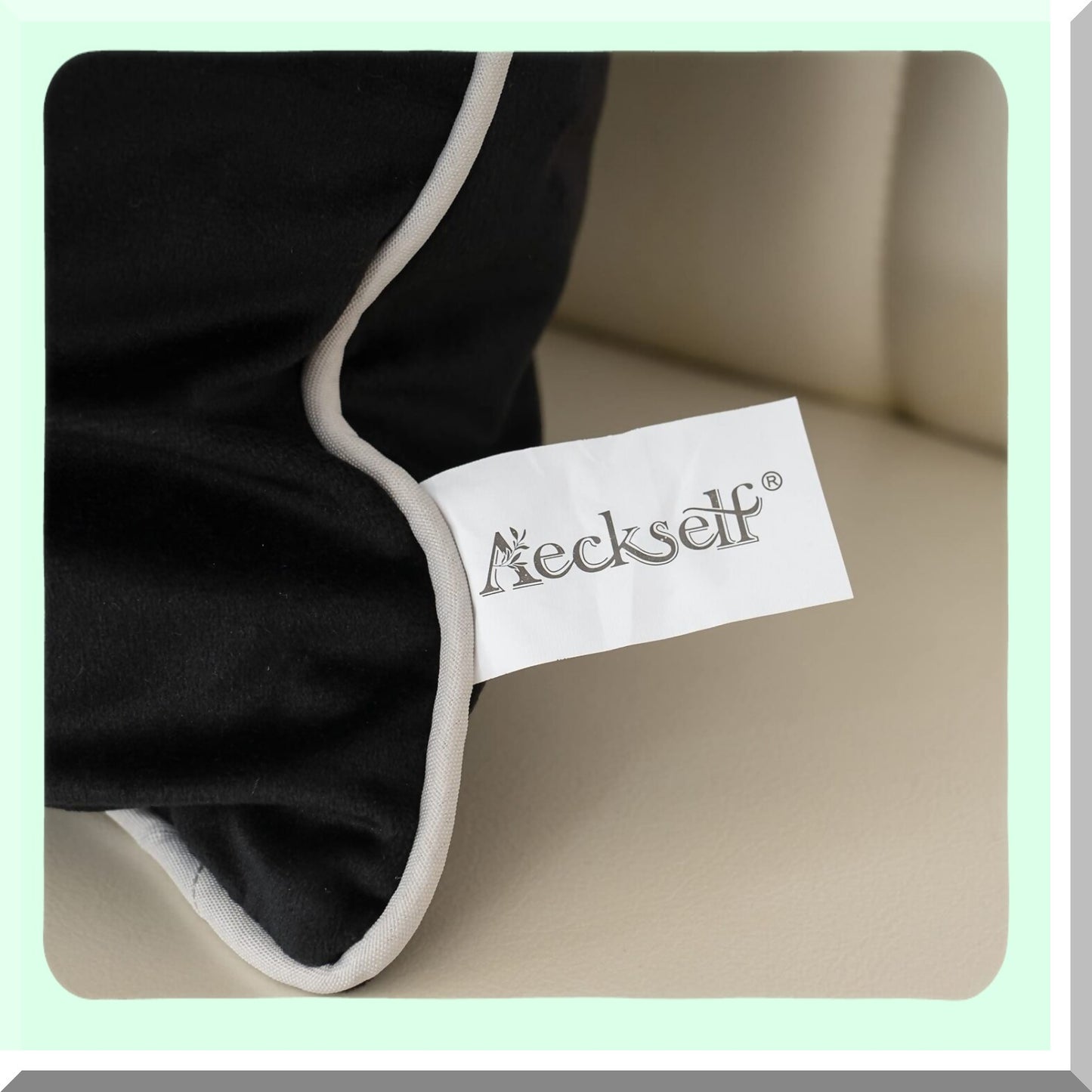 Luxury Embroidered Leaf Velvet Pillow Cover - Modern Decorative Cushion Case for Living Room & Bedroom - Black White Square Throw Pillowcase 18x18"