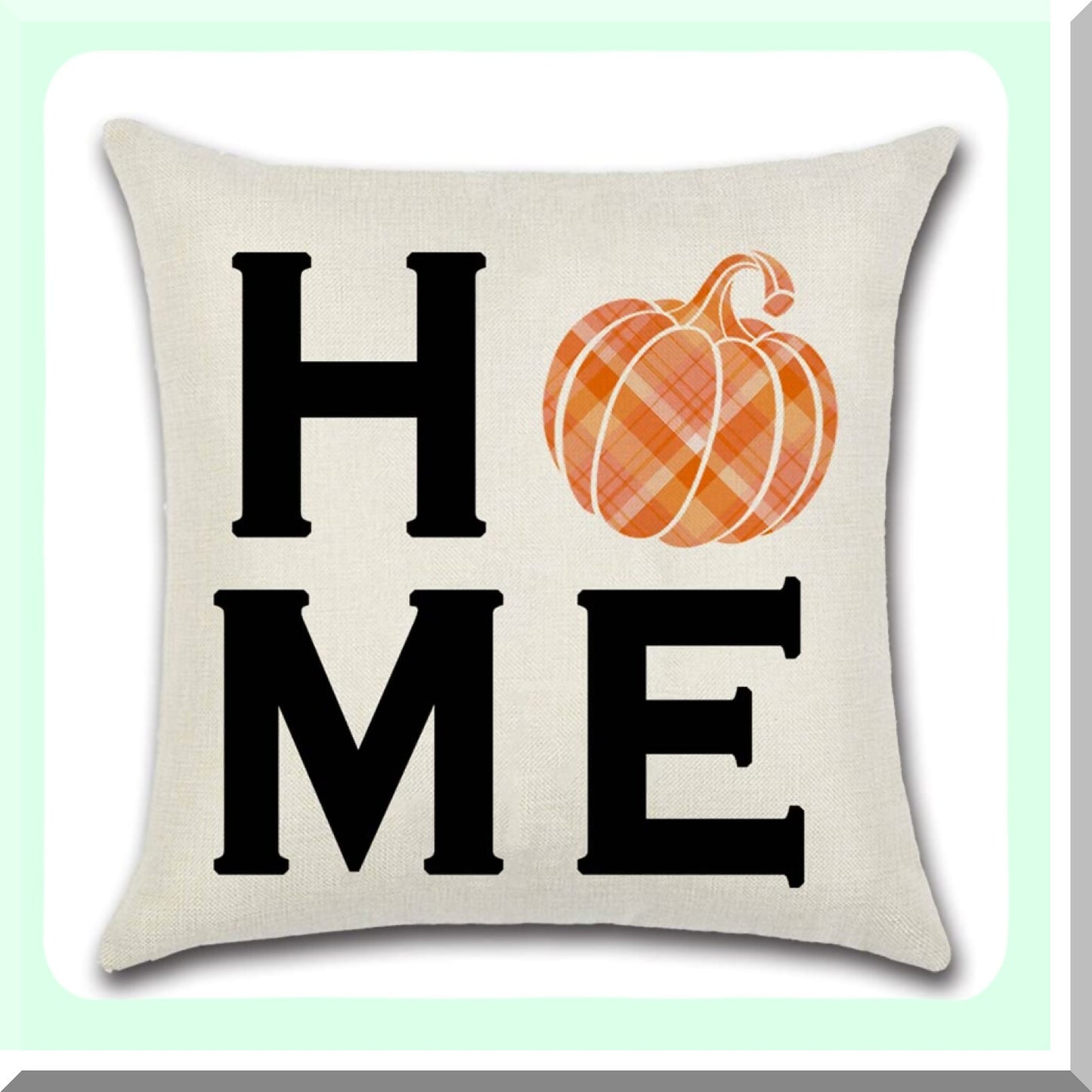 Autumn Harvest Pillow Set - Maple Leaf Pumpkin Decorative Throw Pillows - Farmhouse Thanksgiving Cushion Covers - Fall Home Decor 18x18 Set of 4