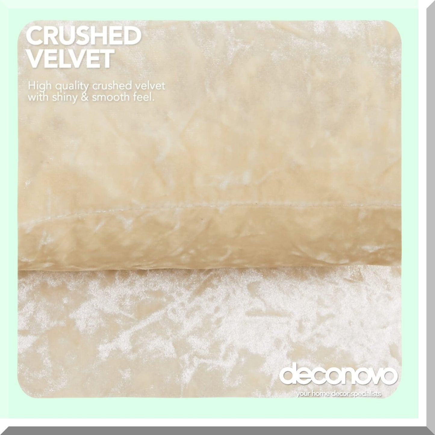 Velvet Soft Beige Square Pillow Covers - Set of 2 | Decorative Cushion Cases for Couch, Sofa, Bedroom, Car | 20x20 Inch Size | Solid Color